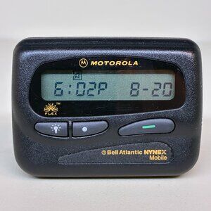 Vintage Motorola Advisor Pager Beeper + Belt Clip Black A05YZB5811AA WORKS